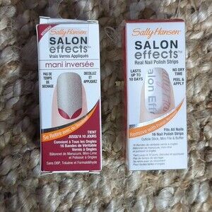 Bundle of 2NWT Sally Hanson Nail Strips red my tulips & Dare You